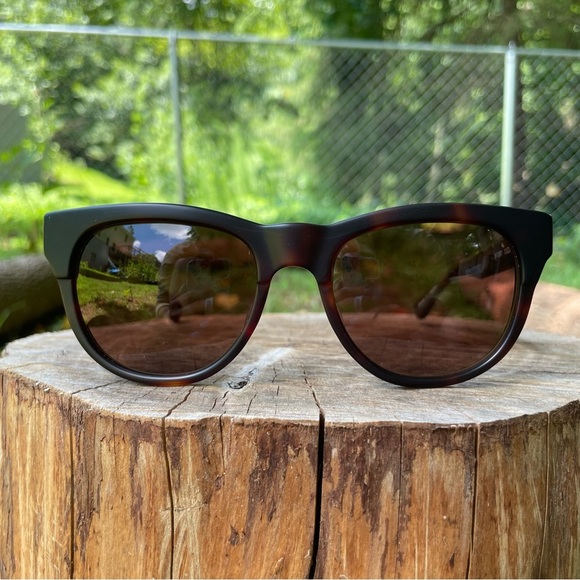 Sama Marlowe matte tortoise sunglasses made in Japan with case main image 16